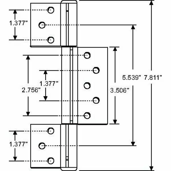 Storm Door Gravity Hinge, Strybuc, Mfr#: 19-1042W